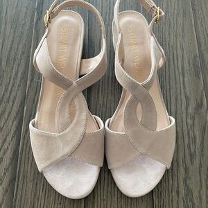 Stuart Weitzman blush pink sandals